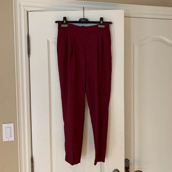 Babaton Cohen Pant, Size 00, Merlot - Picture 5 of 11